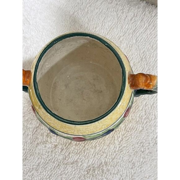 Vintage Made in Japan  Fruit Leaves Creamer and Sugar - Picture 10 of 12